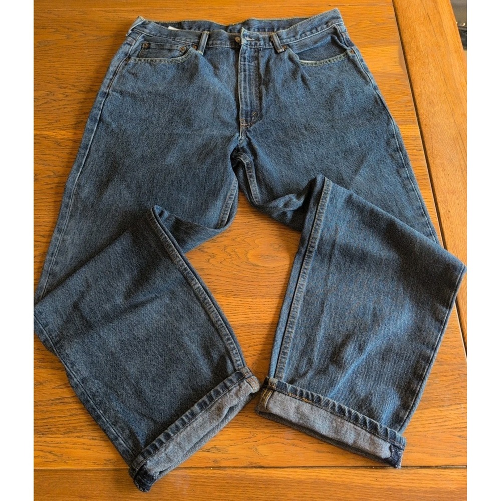 Levi 550  Jeans Mens 36x30 Relaxed Straight Leg Blue Cotton Classic EUC